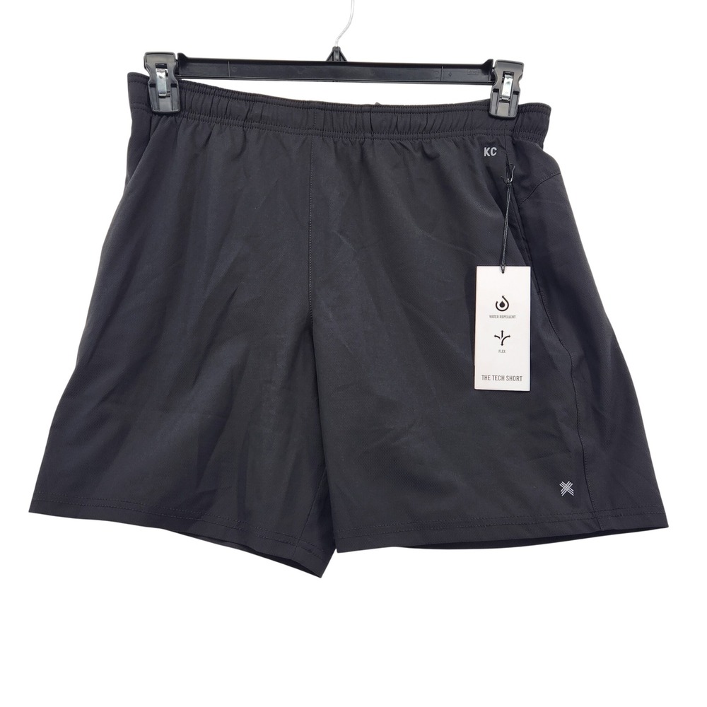 Kenneth‎ Cole Active NWT Mens L Tech Shorts Black Water Repellent Flex